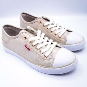 Levi's Gold Sneakers Size 8.5 Low Tops